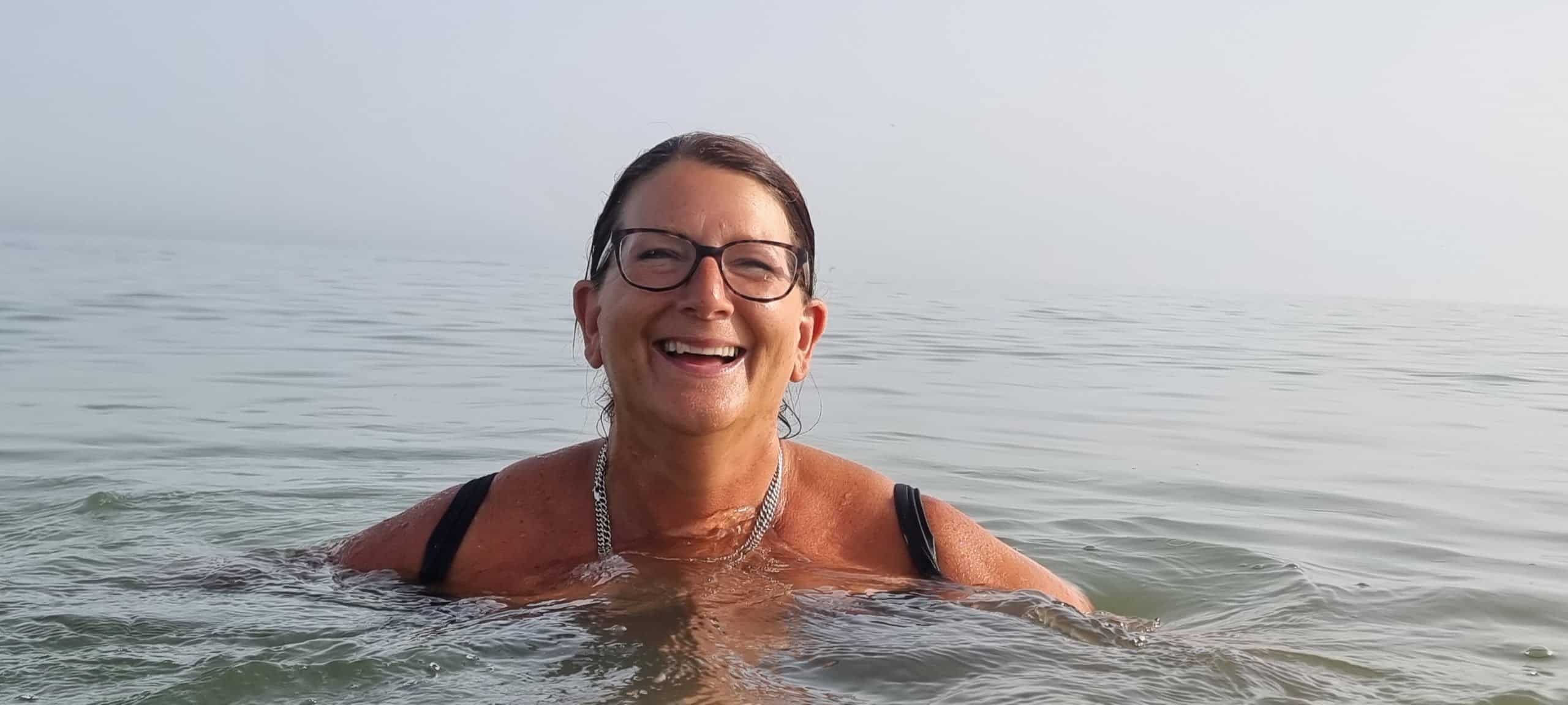 Nici Norris sea swim